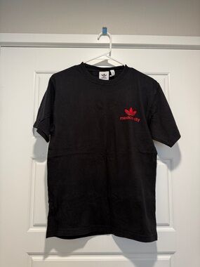 adidas Black Crewneck Tee with Red Mexico City Logo